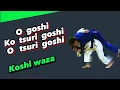 O-goshi ko-tsuri-goshi o-tsuri-goshi