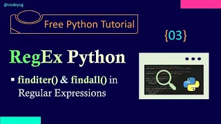 Regex in Python finditer findall in regex Python Tutorial for Beginners in Hindi