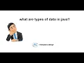 java basic part 6 Types