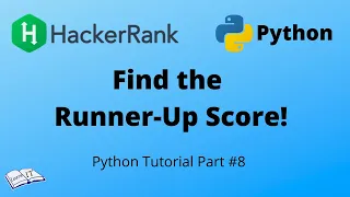 Python tutorial Find the Runner-Up Score - HackerRank solution