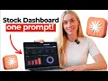 Build a Stock Dashboard with One Claude Prompt under 1 minute