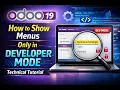 Odoo 19 Tutorial Show Menu Only in Developer Mode Part 56