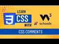 W3Schools CSS Tutorial 4 CSS Comments Explained How to Use Comments in CSS for Beginners