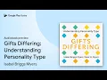 Gifts Differing Understanding Personality by Isabel Briggs Myers book
