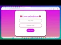 love calculator using Javascript for beginners