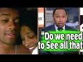 Russell Wilson with Ciara celebrating new contract Stephen A reaction is priceless