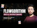 Flowgorithm Day 4 Hidden Features in Output Shape Flowchart Tips Tricks