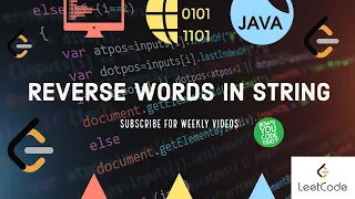 Reverse Words in a String Java Coding Challenge Leetcode Edabit How d You Code That