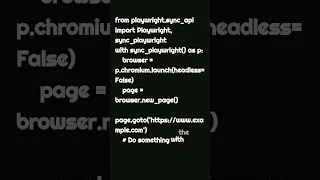 Playwright python Launch Browser