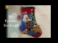 Christmas DIY Bucilla Felt Stocking Kit Santa s Catnap Tutorials for Satin Stitch French Knot
