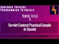 Servlet Context Servlet Context In Java Servlet Context Practical Example In Servlet