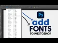 How to ADD Fonts in Photoshop 2026 Step by Step