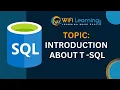SQL Module 1 - Episode 3 Introduction To SQL MS SQL Course