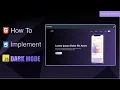How To Implement Dark Mode To Your Layout With HTML CSS Javascript