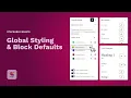 Stackable Global Styling Block Defaults