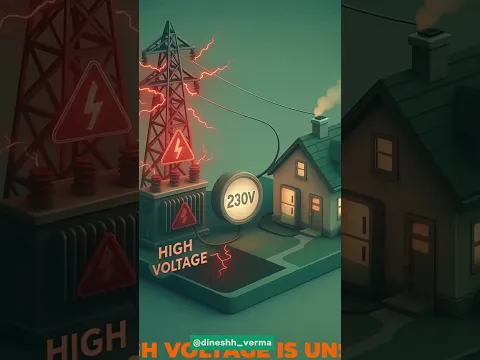 How Electricity Travels From Power Plant to Your Home! #shorts #reels