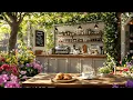 Download Lagu Zachte jazzmuziek in een gezellige sfeer van een koffieshop in de buitenlucht voor een opkikker