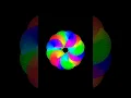 Hypnotic Rainbow Wheel Python Turtle Art Animation