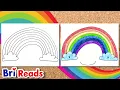 How to Draw a Colorful Rainbow for Kids Draw Along with Bri Reads