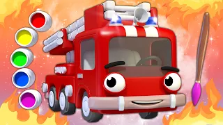 Fire Truck Rescue Adventure for Kids - Fun Cartoon and Songs