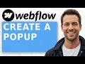 Webflow - How to Create a Popup with Native Interactions No Code Needed