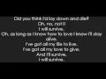 Download Lagu Gloria Gaynor - I Will Survive (Lyrics)