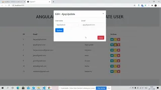 Angular 11 Crud Tutorial Update User Working Demo