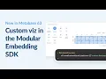 What s new in Metabase 63 Embed custom visualizations with the Modular Embedding SDK