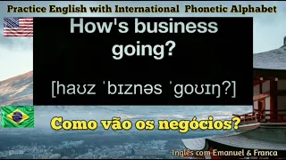 Aprender Inglês com Frases Úteis com Internacional Phonetic Alphabet - #IPA.