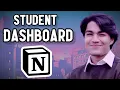 Aesthetic Notion Student Dashboard Tutorial and Tour free aesthetic templates