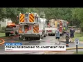 Crews respond to large apartment fire in Seneca