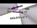 relevant - 10 adjectives synonym to relevant sentence examples