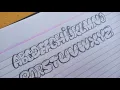 How to draw graffiti bubble letters a-z Write Bubble Letters