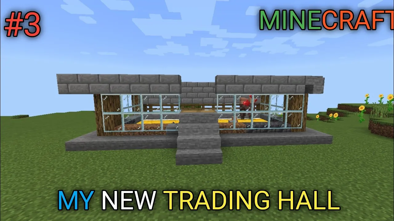MAKING A NEW TRADING HALL FOR MY VILLAGERS IN MINECRAFT | #3