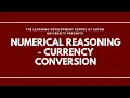 Numerical Reasoning - Currency Conversion Example