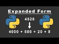 Python - Expanded Form of Number