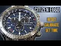 Citizen E660 Reset Calibration Guide How to Set Time Date and Summer Time