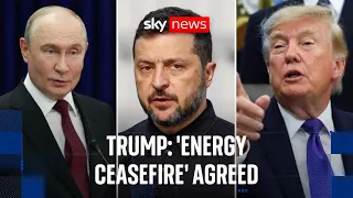 Russia and Ukraine have agreed 'energy ceasefire', says Trump