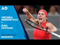 Veronika Kudermetova v Elina Svitolina Highlights Australian Open 2025 Fourth Round