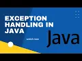 exception handling java exception handling tutorial