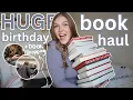 HUGE birt ay book haul come book shopping with me