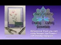 Dimensional Thank you card using Stampin Up Flowers of friendship stamp set