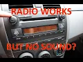 2011 Toyota Corolla No Sound but Radio Works problem 2009-2013 - COMMON ISSUE
