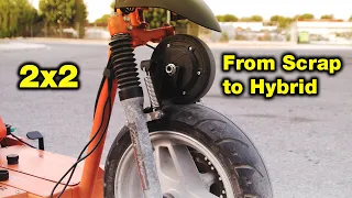 Building a 2x2 Hybrid Scooter from Scratch