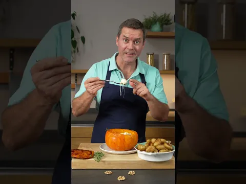 🎃 Kürbis mit Ofenkäse und Kartoffeln