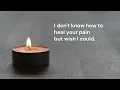 Heartfelt condolences Condolence Message