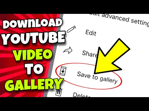 Download MP3 (EASY) How To Download YouTube Videos to Phone's Gallery Without Any App (Android / iPhone)