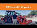 What is the ACTUAL Lift Capacity of the Kubota MX Series