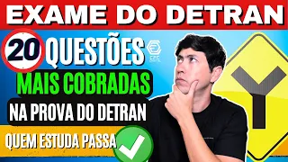 Prova do Detran REVISÃO 2024 , 20 QUESTÕES COMENTADAS DO EXAME TEÓRICO, Legislação de trânsito