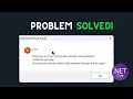 Asp Net Core There Was An Error Running The Selected Code Generator